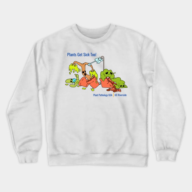 Front Facing | Plant Line Up Crewneck Sweatshirt by Plant Pathology GSA UC Riverside